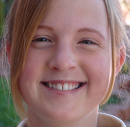 Smiling female student